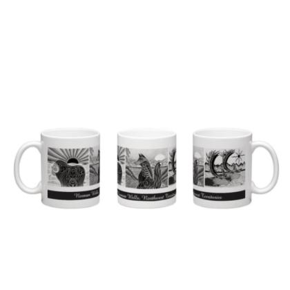 NWT Wrap Around Mugs 11 oz ‘Four Leggeds’