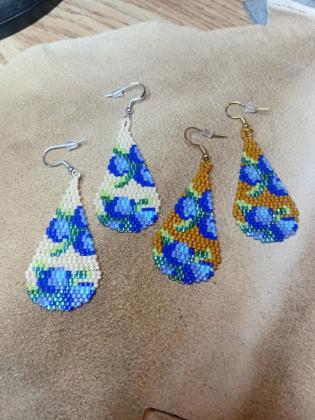 Blueberry Teardrop Earrings 