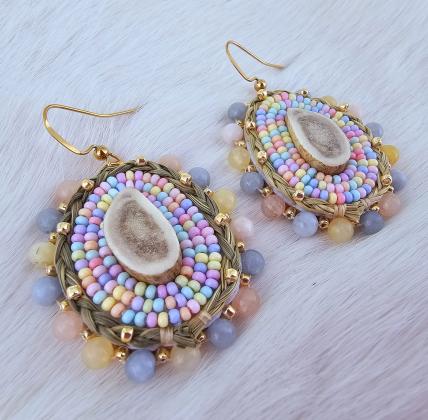 Pink moosehide florals