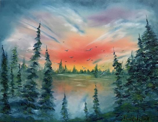 evening at the lake