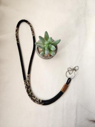 Beaded lanyard