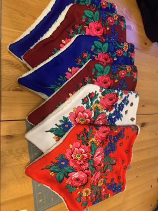 Sherpa and fleece lined scarves