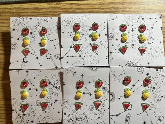 Cutie Fruities studs set