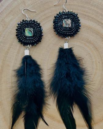 Earrings with Feathers