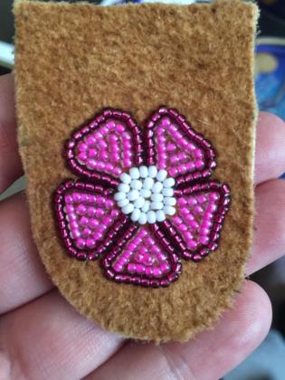 Beaded Moosehide Upper - Baby