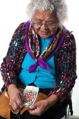 Margaret Vittrekwa working