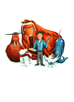 Author's spread - From "Bear and Ivory"