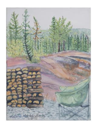 Watercolour on stretchers