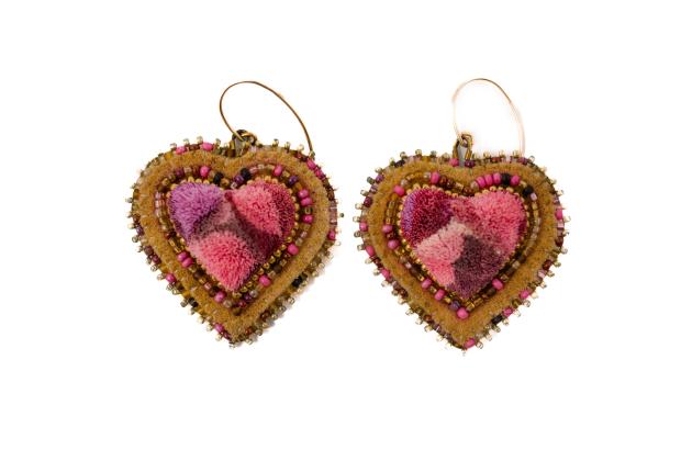 Tufted earrings