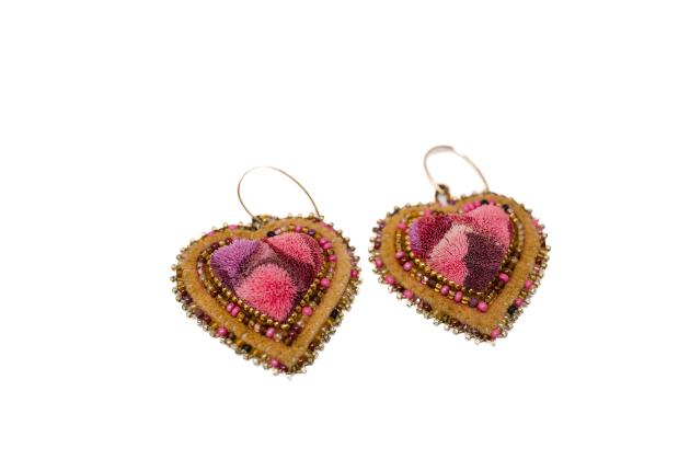 Tufted earrings