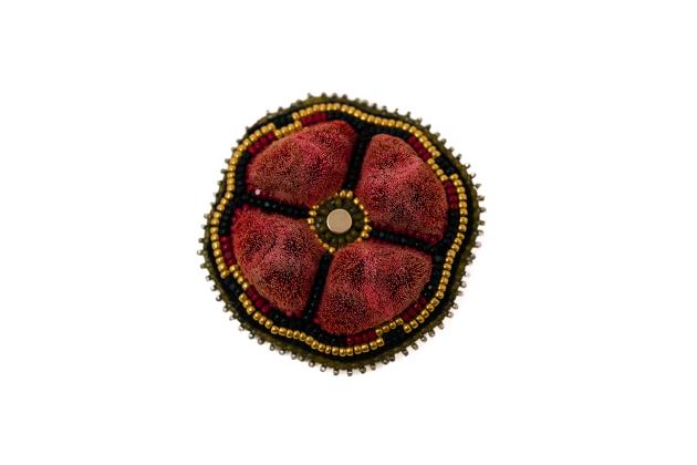 Tufted brooch