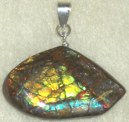 Ammolite pendant