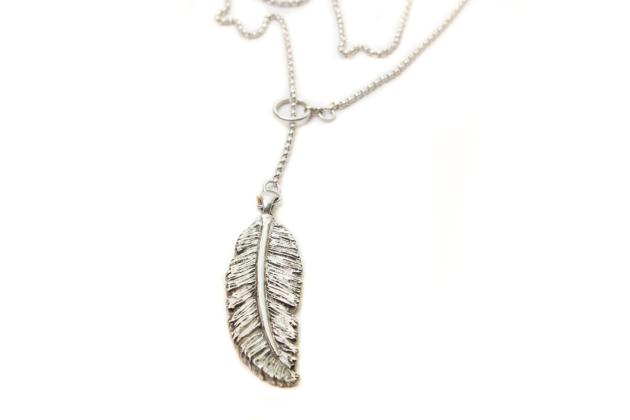 Silver Feather Pendant