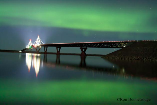 Aurora Above & Below Deh Cho Bridge