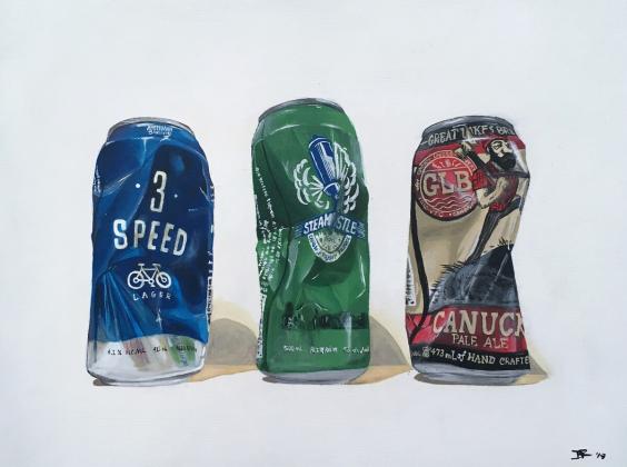 "Summer in Bellwoods" acrylic on panel