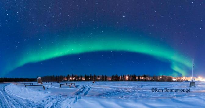 Big Rock Aurora Panorama
