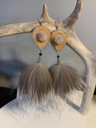 Tufted earrings
