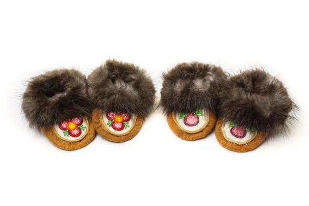 Baby moosehide moccasins