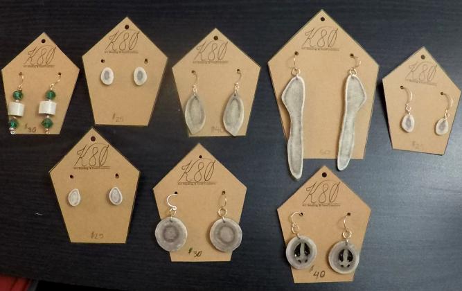 Caribou Antler Earrings