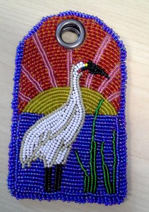 Whooping Crane & Sunset