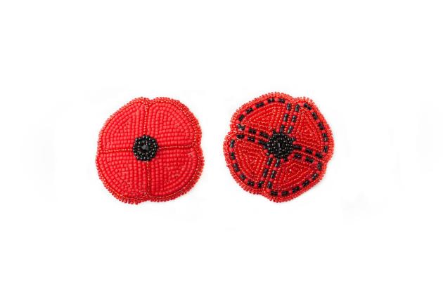 Beaded poppy