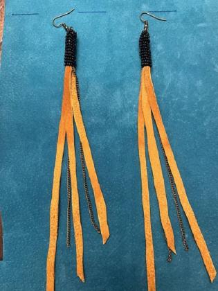 Black Moosehide Fringe