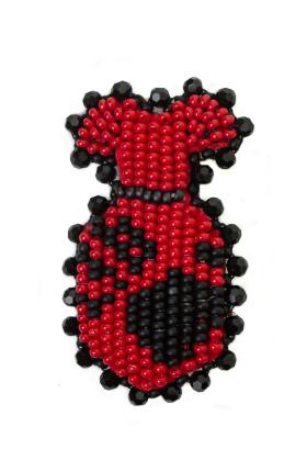 beaded pin