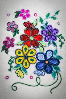 Bead work.