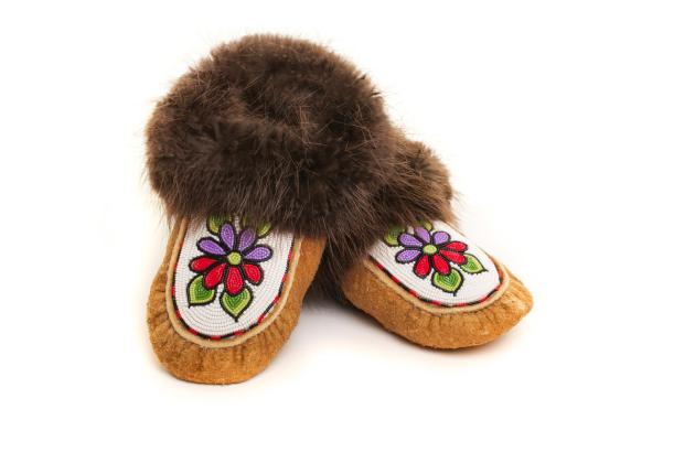 Beaded Moosehide Moccasins
