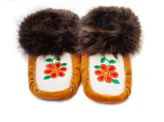 Embroidered moccasins