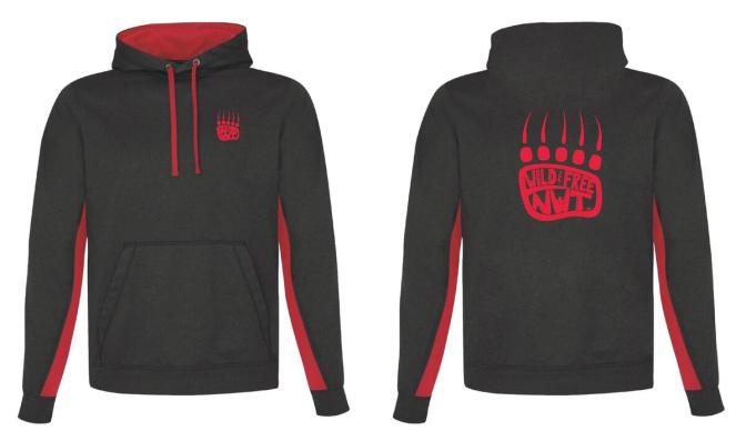 NWT Black and Red Hoodie