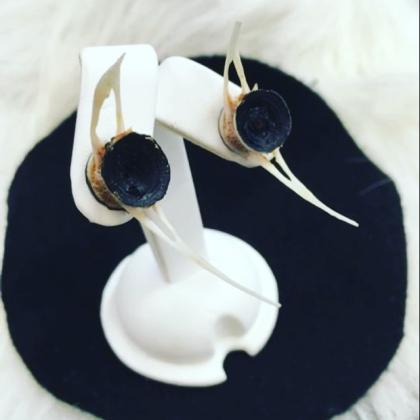 Whitefish Vertebrae Earrings