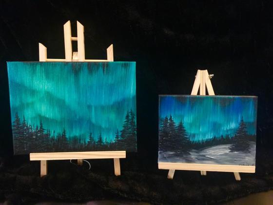 Northern light oil paintings