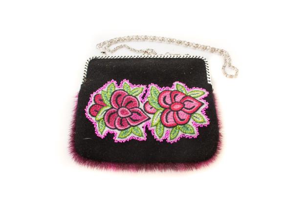 Embroidered change purse