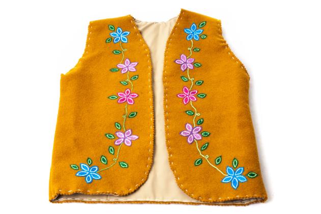 Embroidered stroud vest
