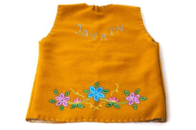 Embroidered stroud vest