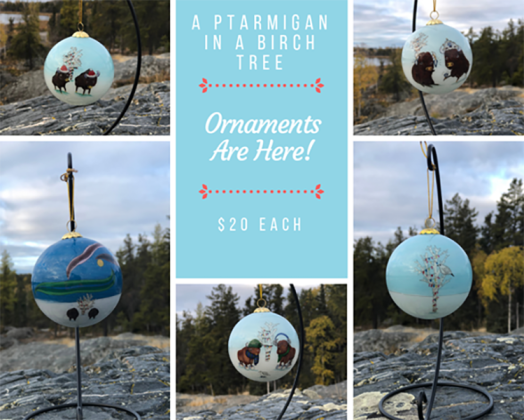 Ptarmigan Christmas Tree Ornaments