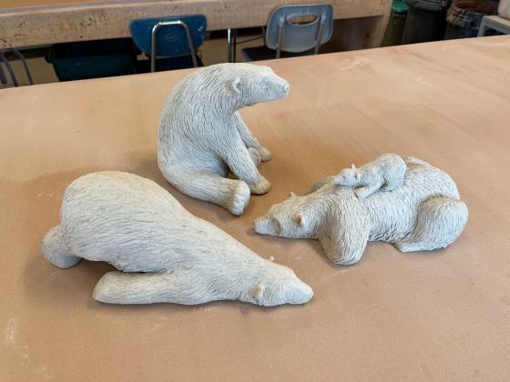 ceramic bears - work in progress