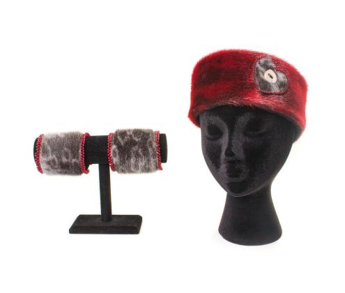 Sealskin headband and cuffs