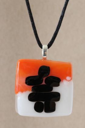 Inukshuk Glass Pendant