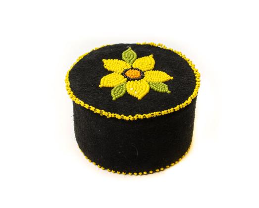 Beaded jewellery box