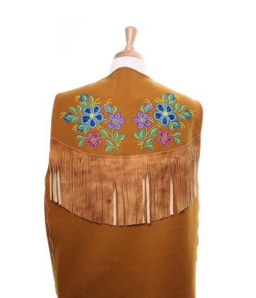 Beaded vest - beading by Pauline Kotchille