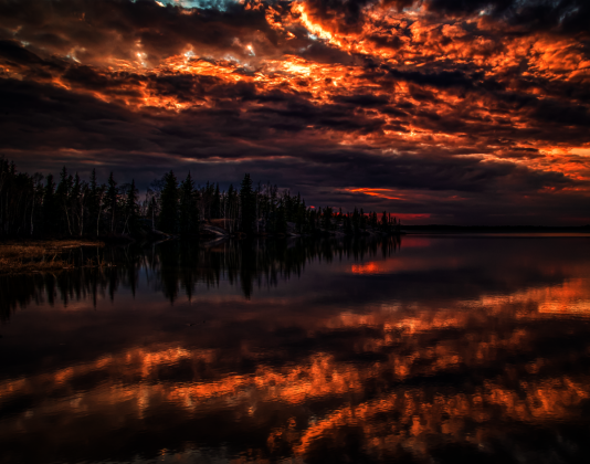 Reflections of Tranquility on Long Lake