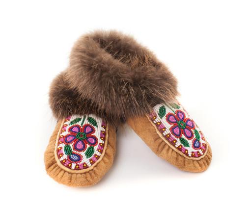 Beaded Moosehide Moccasins