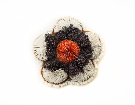 Moosehair Tufted Brooch