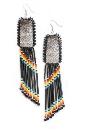 Fish skin earrings