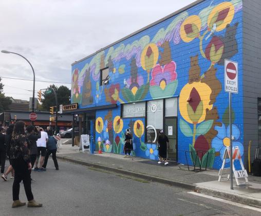 My Journey Home - mural located at 2940 Main Street, Vancouver, BC, completed for the 2022 Vancouver Mural Festival