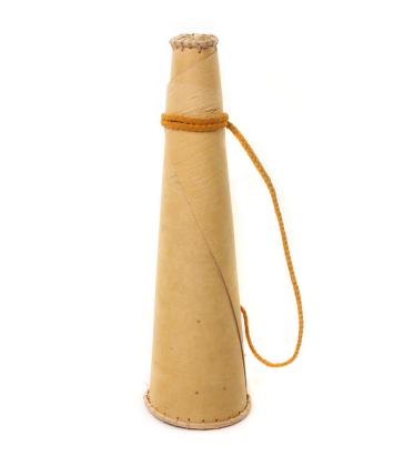 Moose call horn made from birchbark