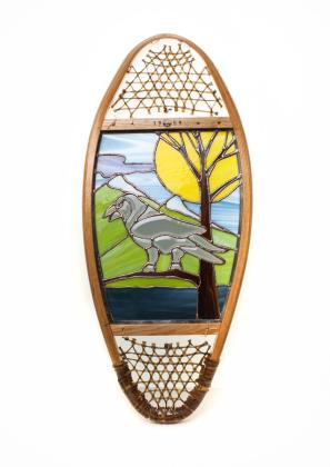 Raven Stained Glass Snowshoe