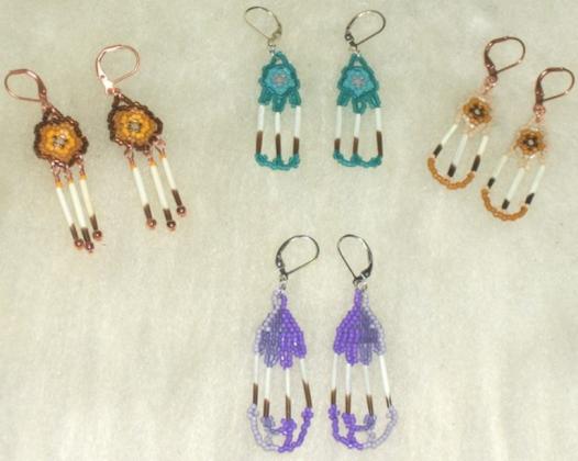 NWT porcupine quill earrings